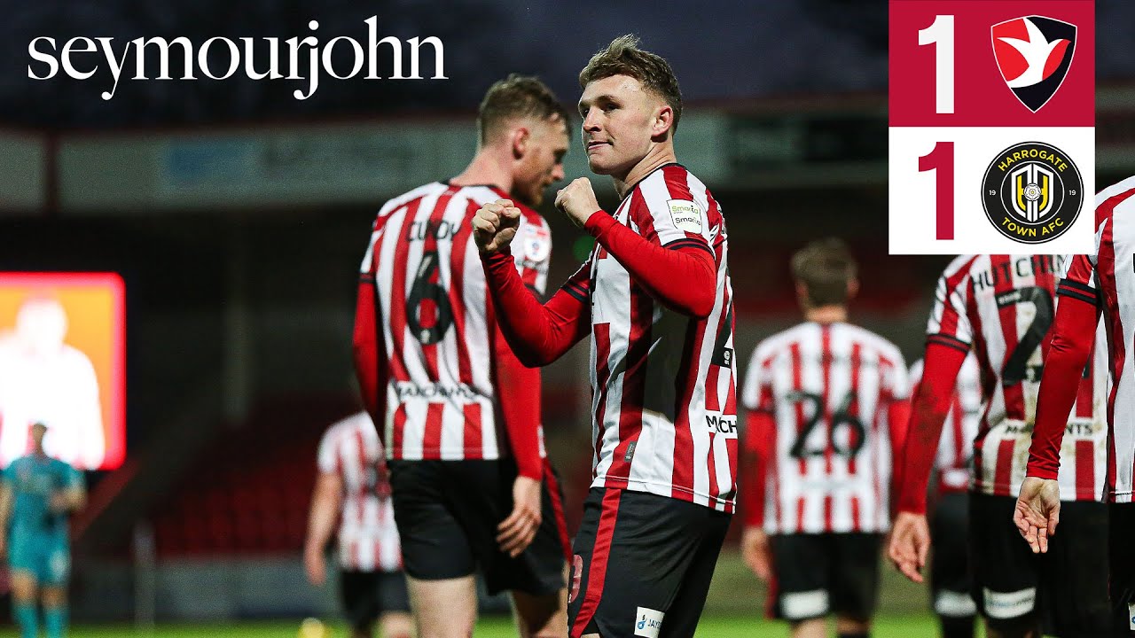 Match Highlights: Cheltenham Town 1-1 Harrogate Town - Presented by Seymour John