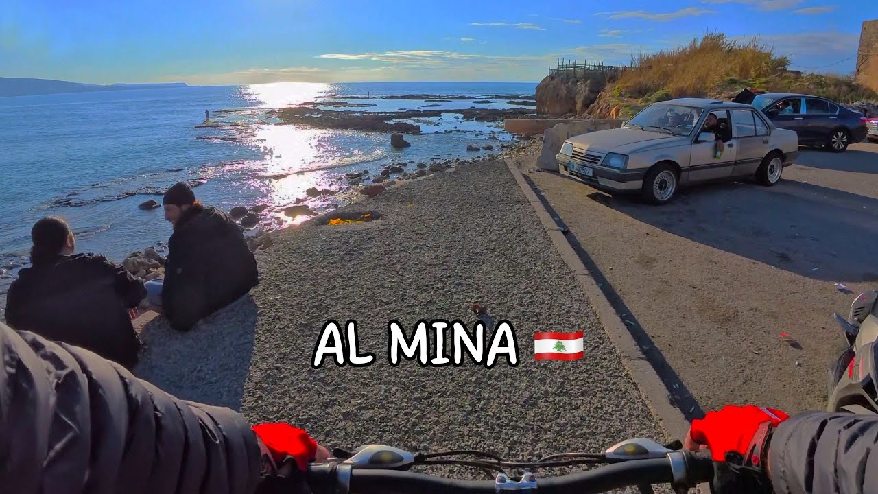 Tripoli Al Mina Corniche Bike Ride 4K - Sunny Seaside & Mediterranean Views | كورنيش الميناء
