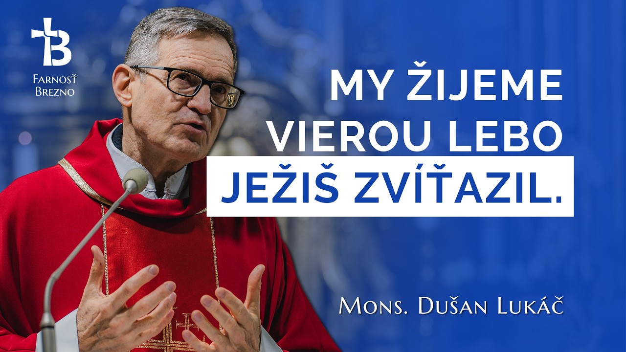 Viera je obeť, vždy niečo strácaš. Inak to nefunguje. │ o. Dušan Lukáč