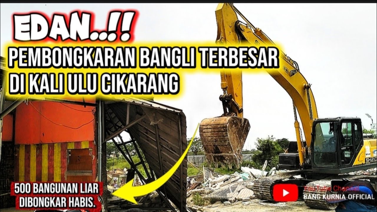 EDAN‼️PEMBONGKARAN BANGLI TERBESAR DI KALI ULU CIKARANG ❗500 Bangli di bongkar habis #dedymulyadi 