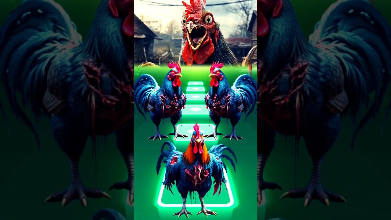 Zombie Rooster🐓| Tiles Hop Animals Dance #tileshop #tileshopedmrush #tileshopgameplay #tileshopgame