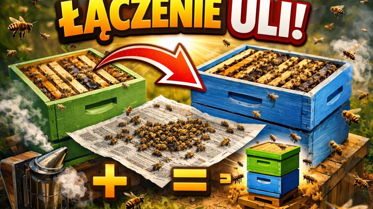 Jak ratować ul bez matki. Łączenie uli.