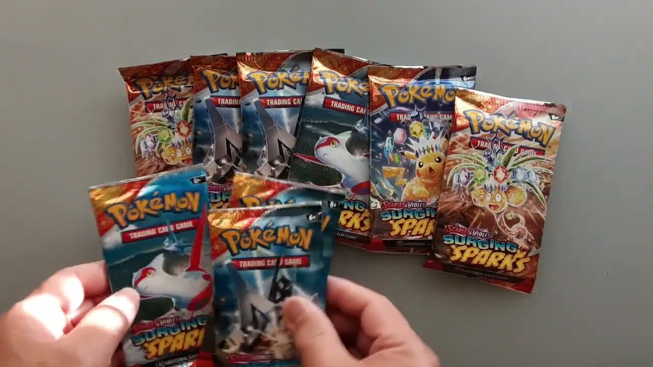 Can We Find the Hard to Find PIKACHU Hyper Card? Opening Pokémon Surging Sparks Booster Packs🍀🔥
