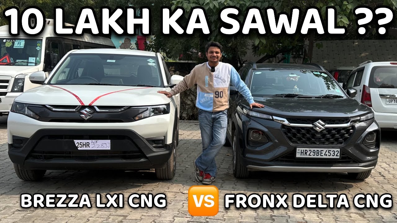 BREZZA LXI CNG VS FRONX DELTA CNG - CNG MEIN SUV KA KING KON 🤔 ??