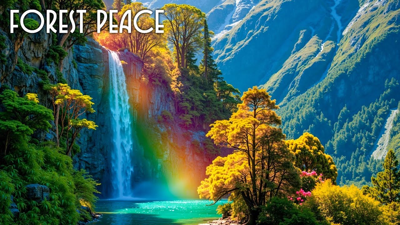 Relaxing Piano Music – Peaceful Waterfall Melodies for Deep Sleep & Calm Mind | Study