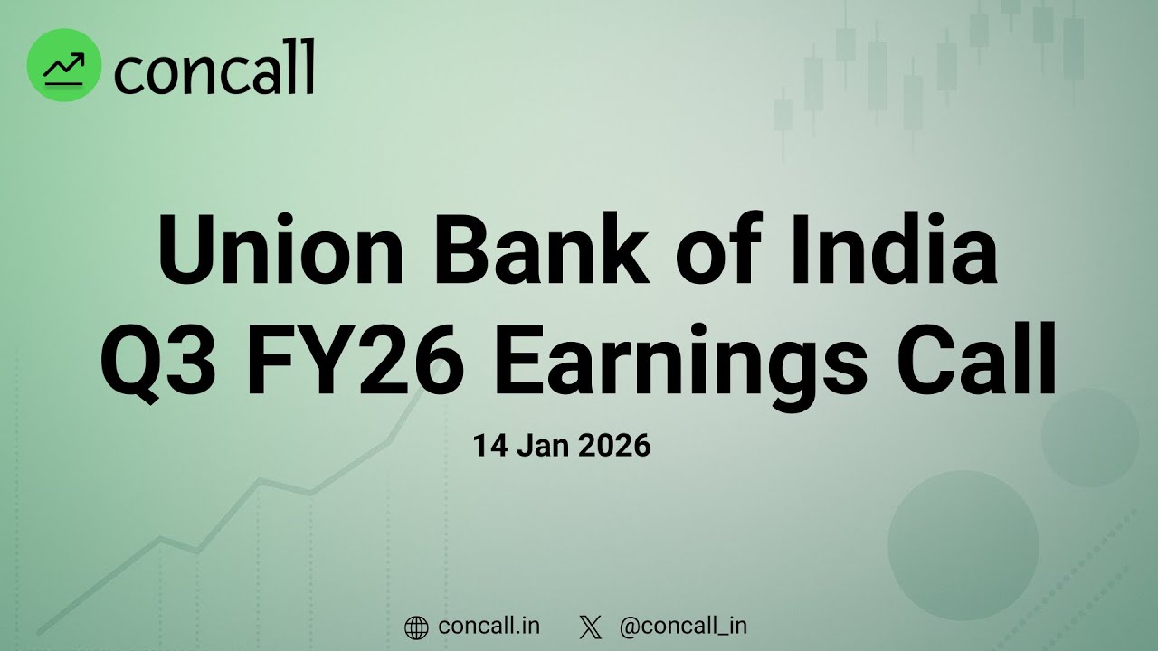 Union Bank of India Q3 FY26 Earnings Conference Call | Concall.in