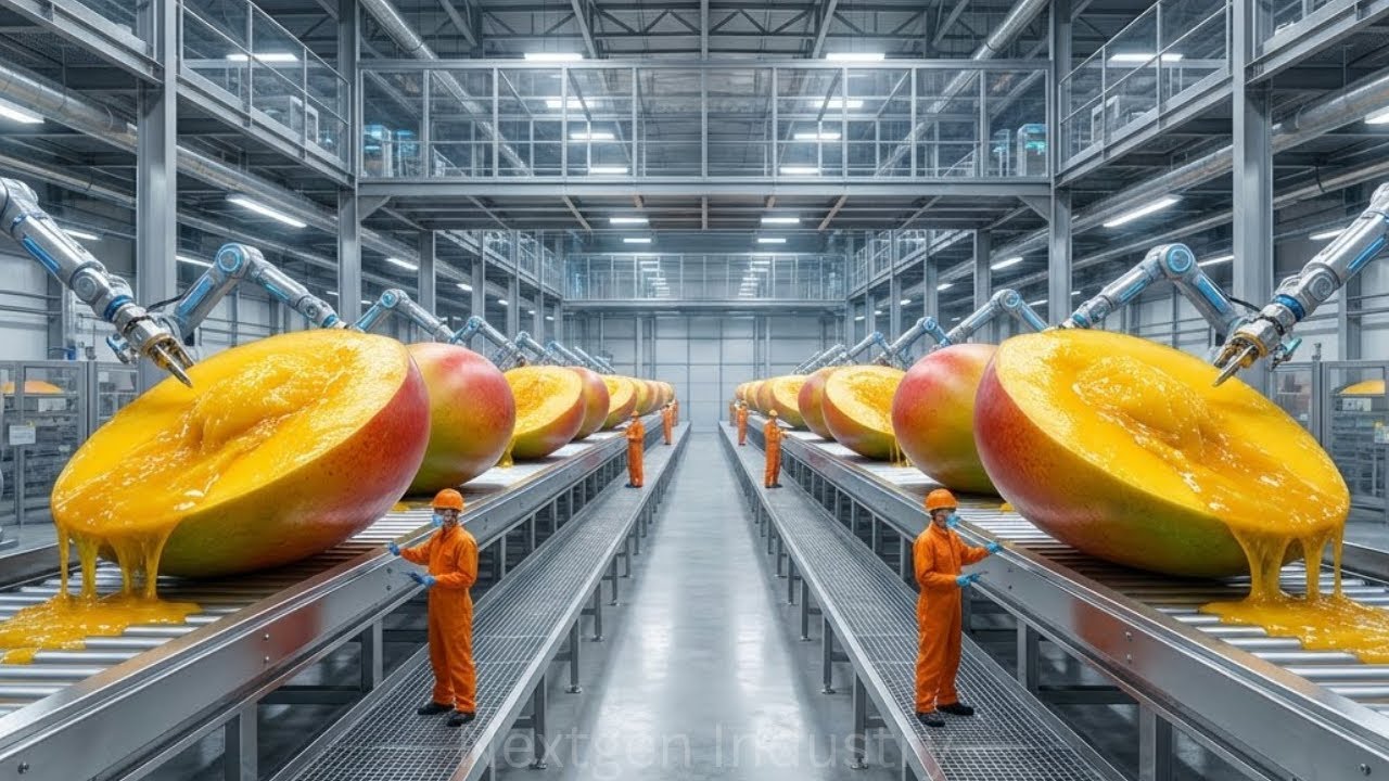 How They Make Perfect Chewy Mango Slices: Inside a Dried Mango Factory (Full Process)