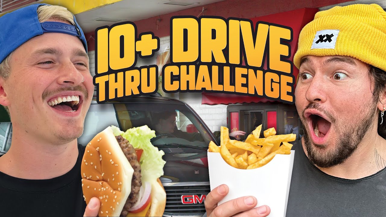 10 DRIVE-THRU CHALLENGE w/ FRIENDS