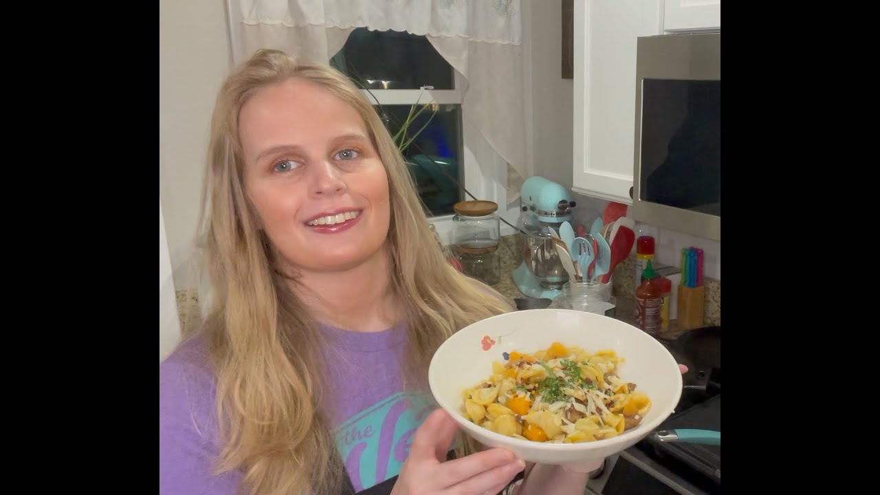 Let's make orecchiette with Butternut Squash and Sausage Together!