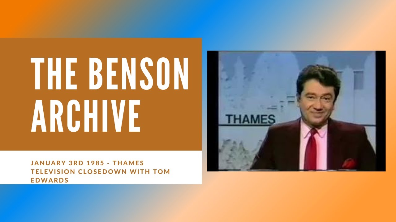 Thames TV Continuity - ITV - January 3rd 1985 - Tom Edwards - The Benson Archive