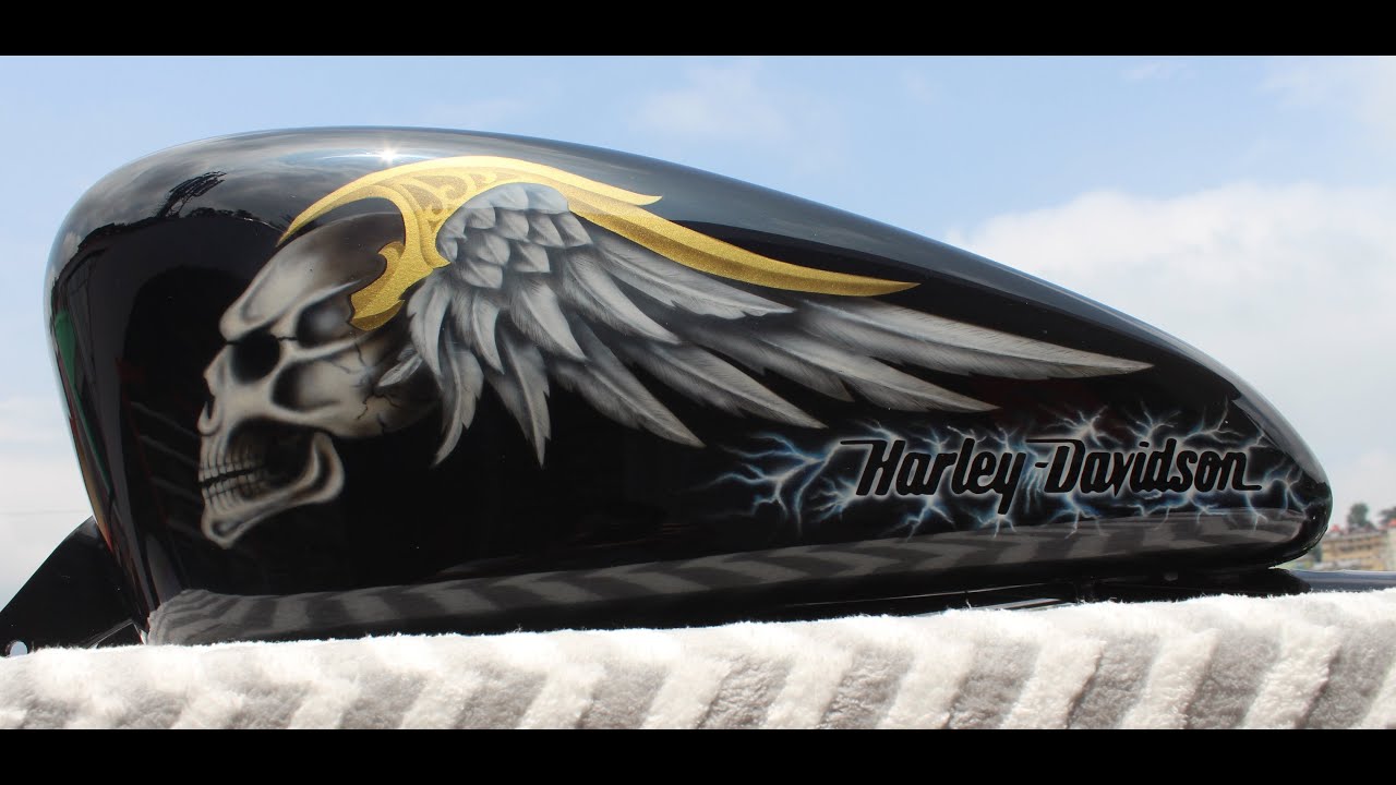 Custom Painted harley davidson gas Tank #custom #painting #art