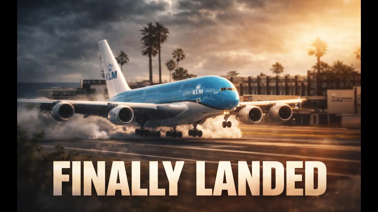 Cinematic Landing KLM A380  | Saint Martin  | Microsoft Flight Simulator 2024