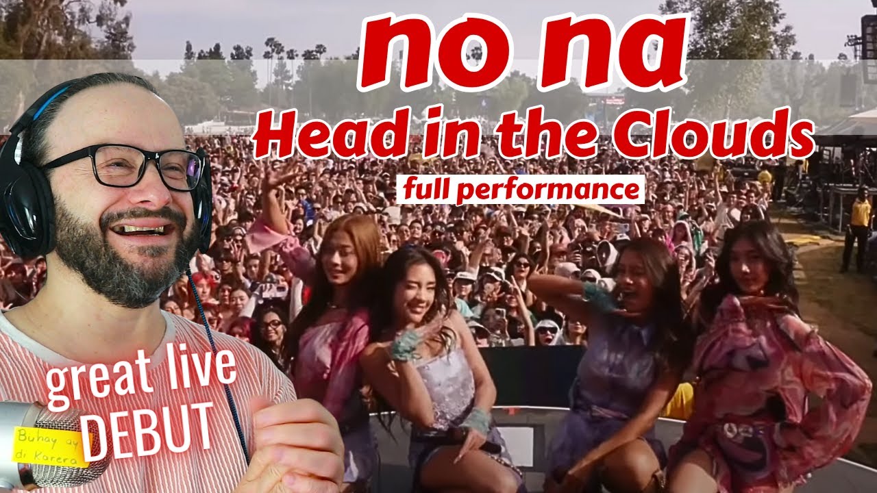 great live debut!! NO NA - Head in the Clouds full performance - TWO NEW SONGS!!! reaction
