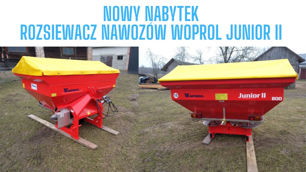 Nowy Nabytek Rozsiewacz Nawozów WOPROL JUNIOR II