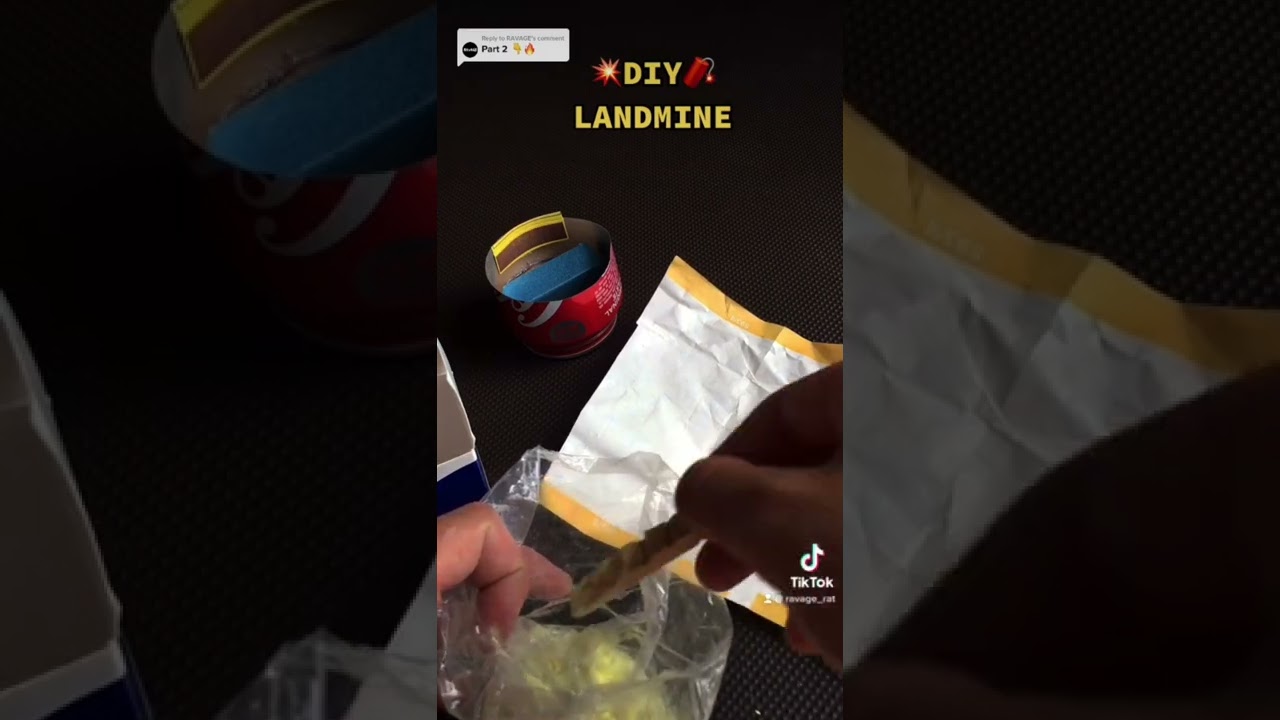 DIY LANDMINE WITH A CAN FULL VIDEO  + RESULTS 🔥🔥🔥🔥