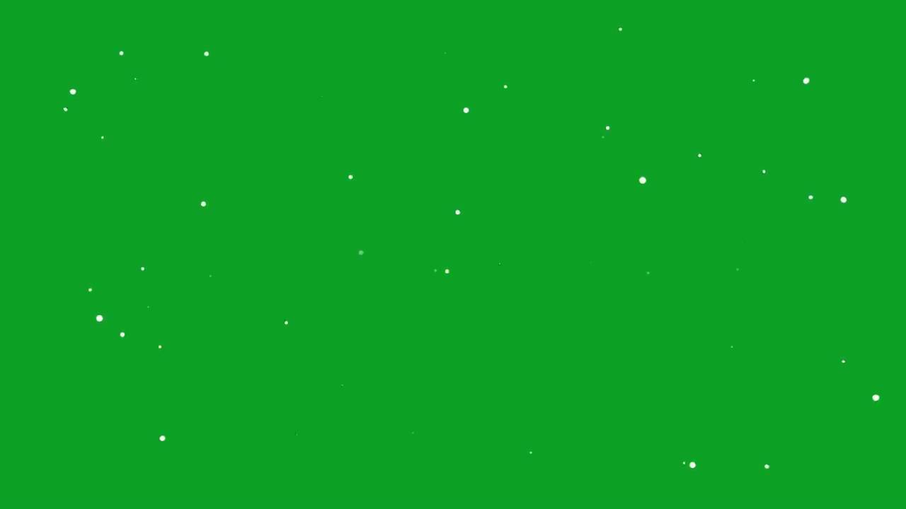 Particles - Green screen
