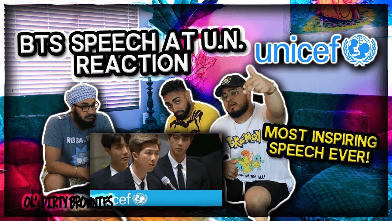 BTS speech at the United Nations | UNICEF | REACTION | Ol Dirty Brownies