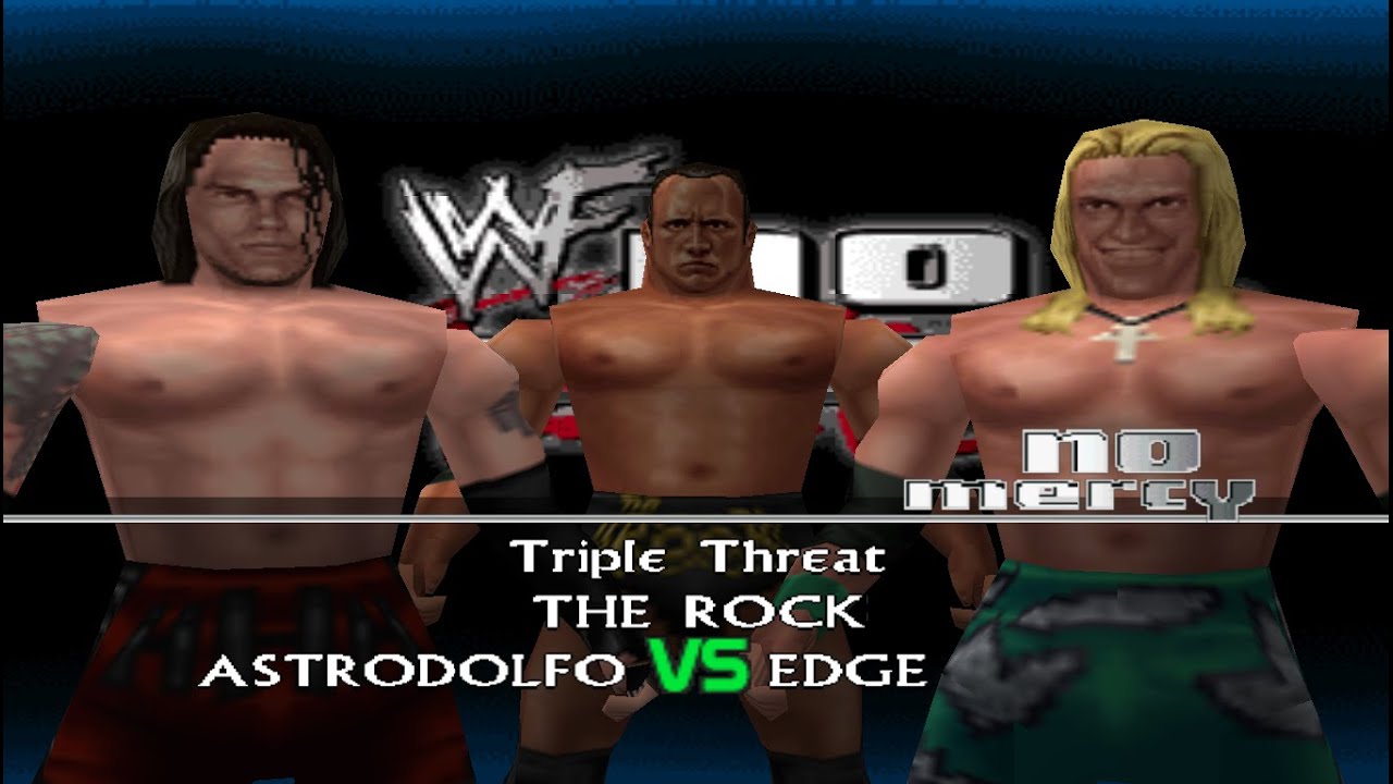WWF NO MERCY | Astro VS Edge VS The Rock | Ironman Match