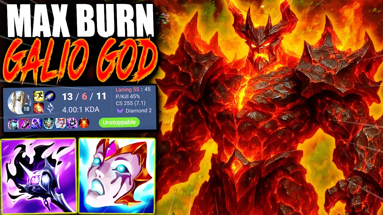 Я создал эту сборку MAX BURN GALIO для верхней линии и стал НЕУдержимым ЗВЕРЕМ 💀💀 | Геймплей s15
