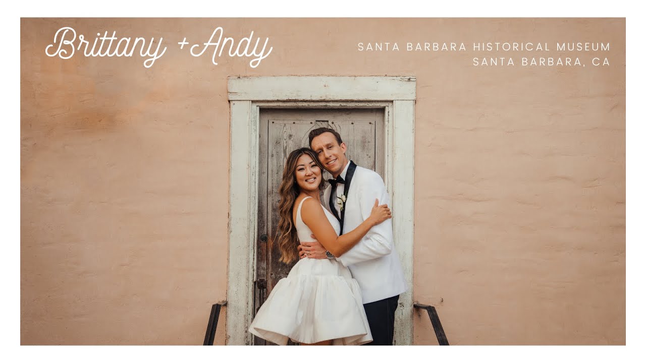 Santa Barbara Wedding at The Santa Barbara Historical Museum | Brittany + Andy