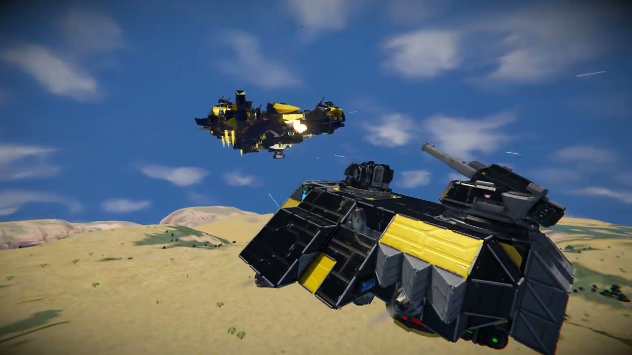 Space Engineers Launching 24 Drones Vs Enemy ship (Atlas)