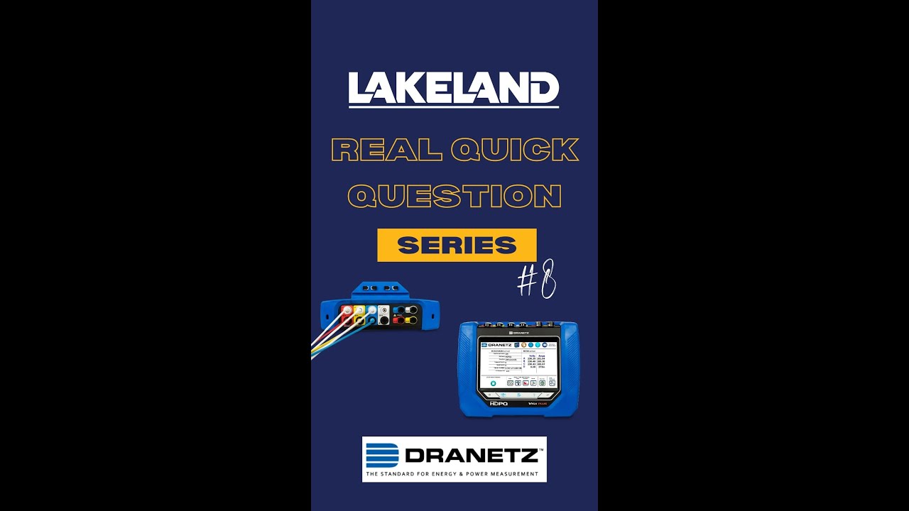 Real Quick Question Series #8 - Dranetz Jumpers