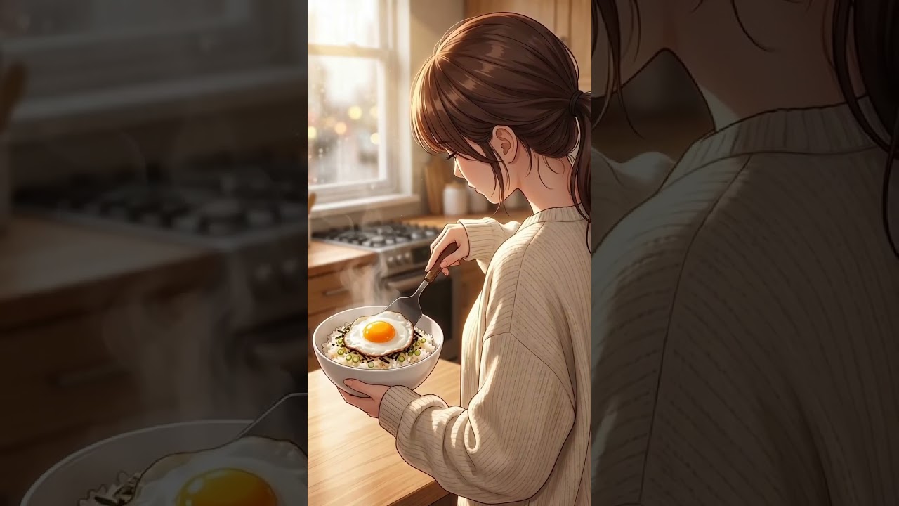 egg butter rice 🍚 the 5-minute kind of cozy #Shorts