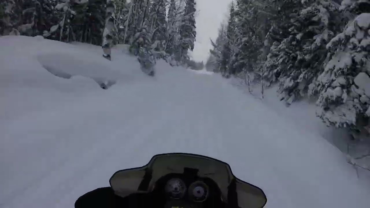 Snowmobile Michigan Trip part 5 , by Copper Harbor 