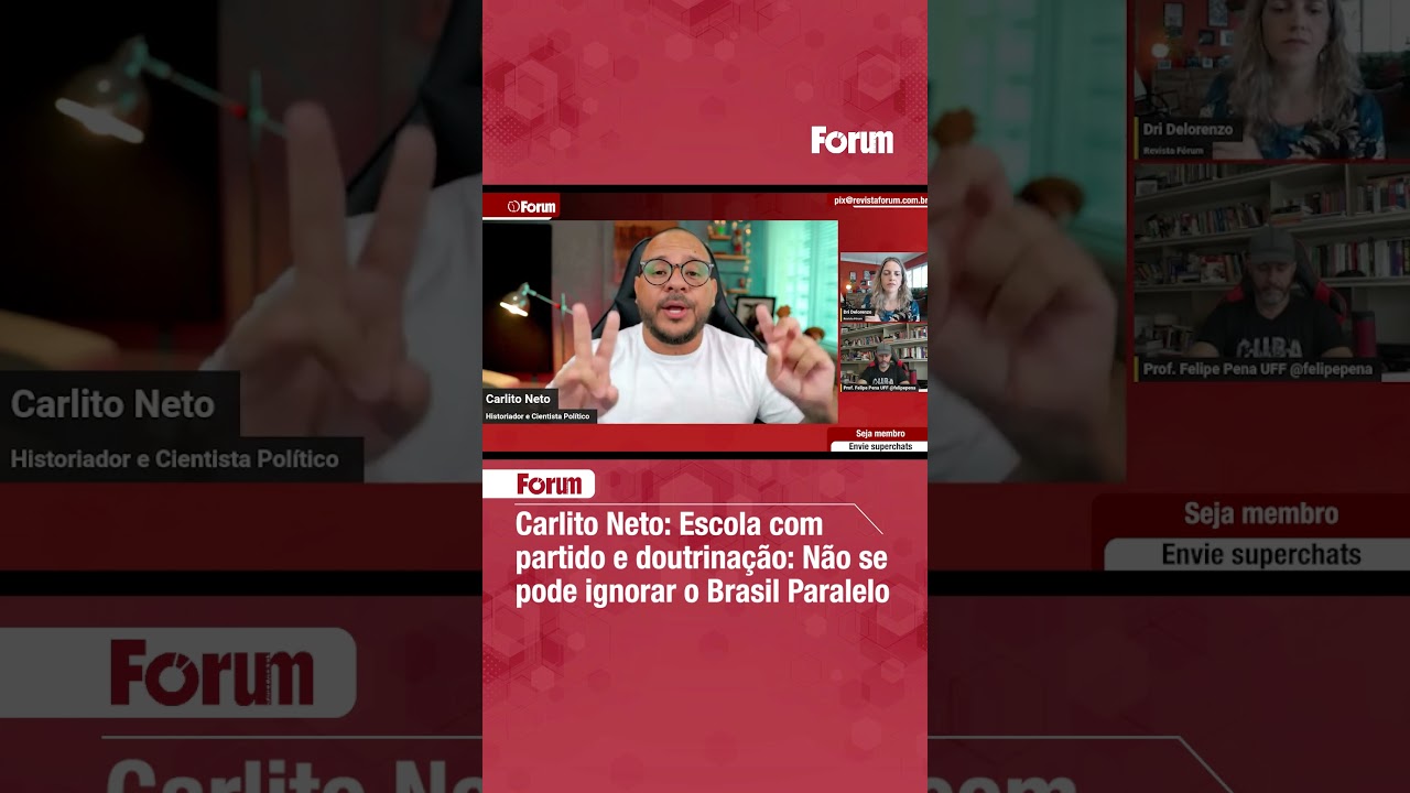 Carlito Neto Escola com partido e doutrina&ccedil;&atilde;o N&atilde;o se pode ignorar o Brasil&nbsp;Paralelo