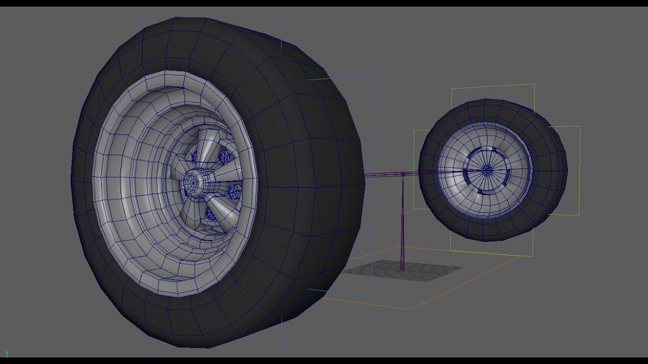Maya Wheel Rig with World Vectors