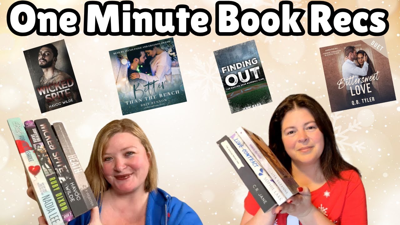 One Minute Book Recs - Billionaire, Dark Holiday, Retelling, Dark Hockey, Taboo, & Alien