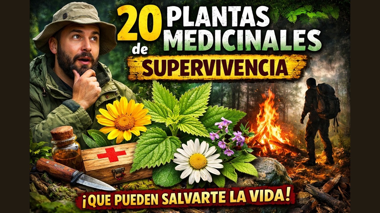 🌿 20 Plantas Medicinales de Supervivencia que Pueden Salvarte la Vida en la Naturaleza