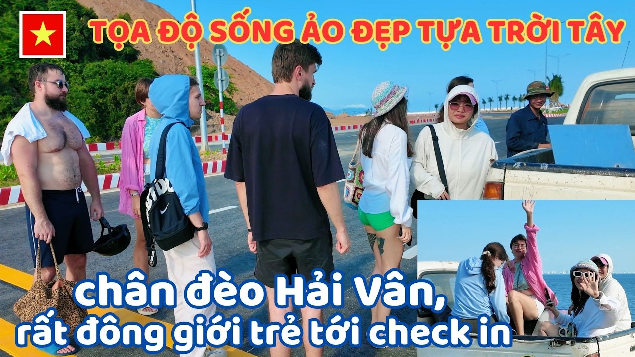 Tọa độ sống ảo đẹp tựa trời Tây dưới chân đèo Hải Vân, rất đông giới trẻ tới check in