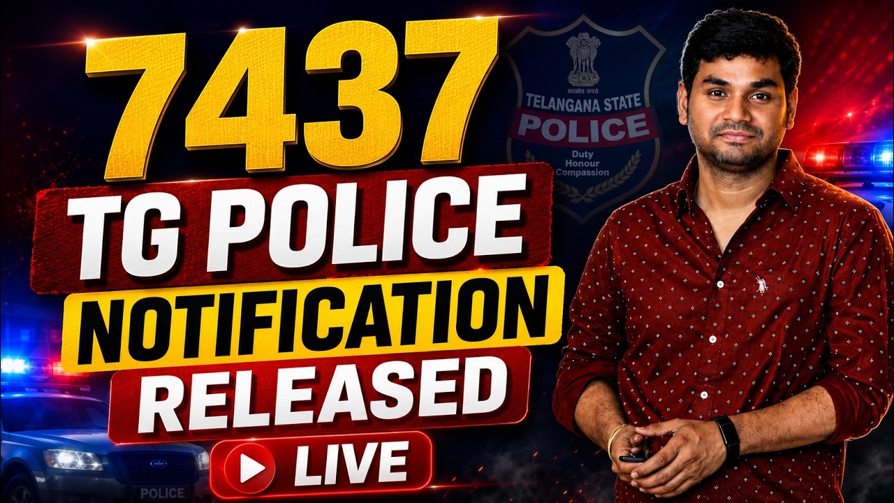 SI / PC NOTIFICATION RELEASED | Praveen Sir