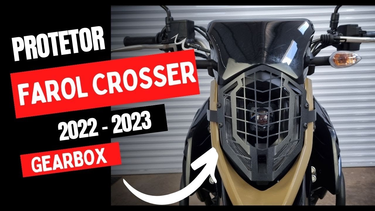PROTETOR DE CARENAGEM E FAROL CROSSER 150 2022 2023