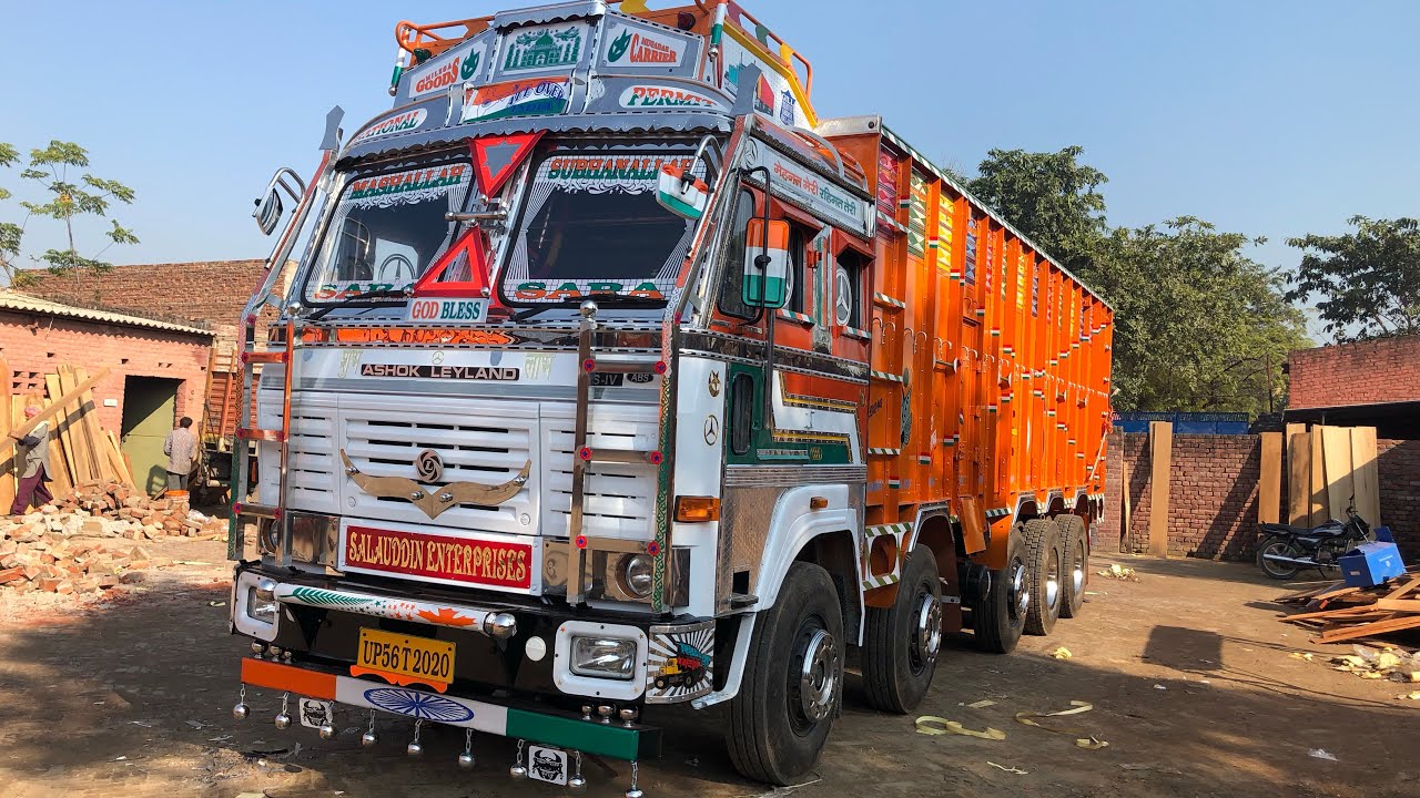 4123 Ashok leyland Truck OVERLOAD 