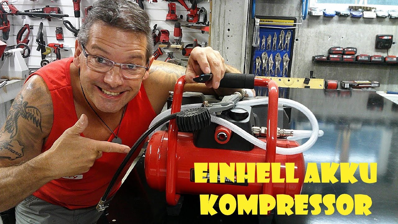 Einhell Akku Kompressor TE-AC 36/6/8 Li OF Set Unboxing/ Inbetriebnahme #einhellharry #powerxchange