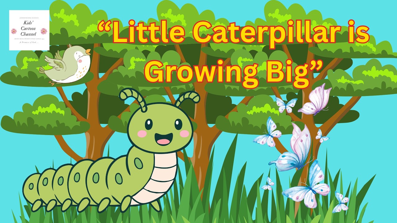 ✨🐛Wiggle, Wiggle, Zoom, Little Caterpillar – You Are Growing So Fast 🐛🦋 | Fun Kids Poem & Song✨🐛