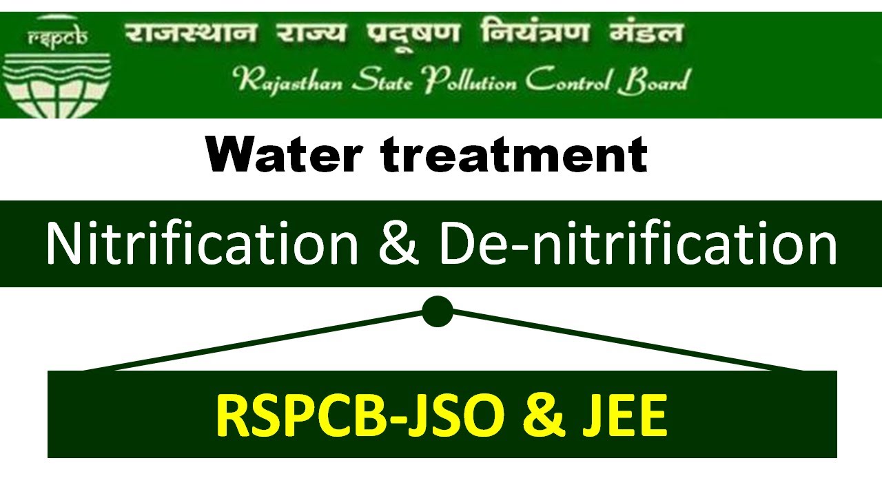 RSPCB JSO JEE JOB VACANCY| nitrification and De-nitrification| envirocademy