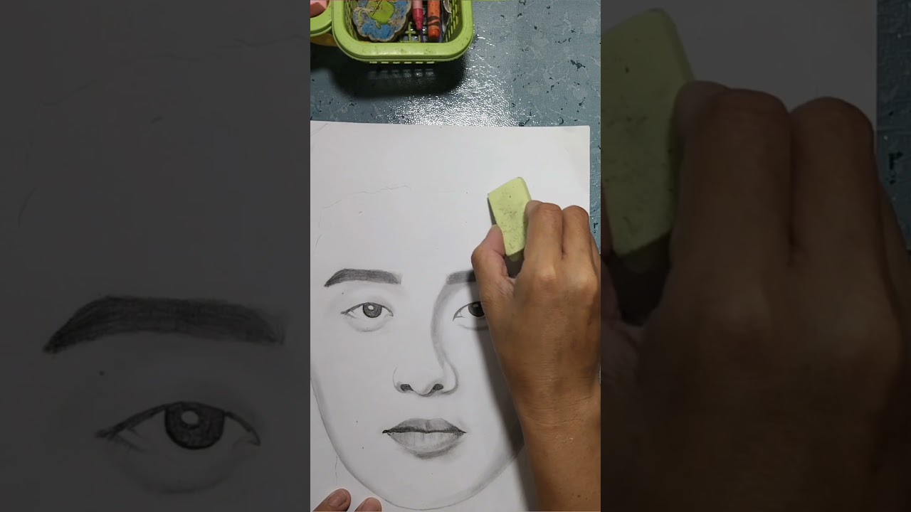 realistic pencil drawing with Park seo joon practice lang ☺️