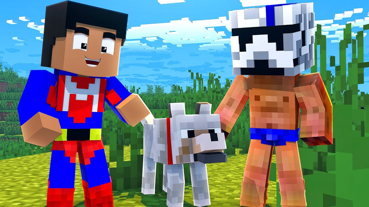 NOOBS EN BUSCA DE UN LOBO - Minecraft con Noobs #12