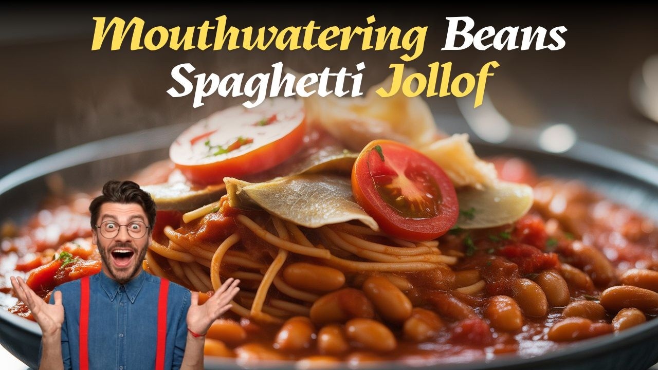 How To Make Spaghetti & Beans Jollof|Tasty & Delicious.