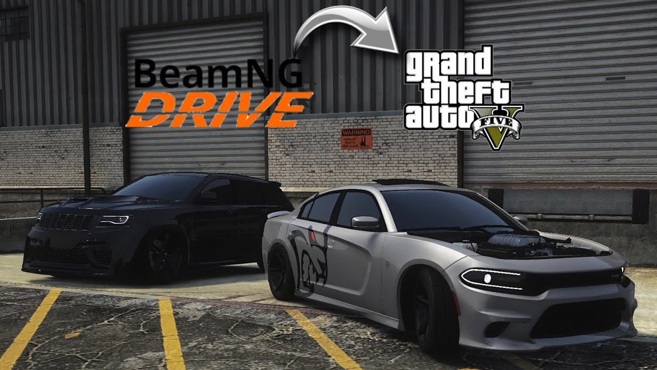 I imported BeamNG Charger Hellcat Mod into GTA 5!! (Realistic Hellcat Sounds)
