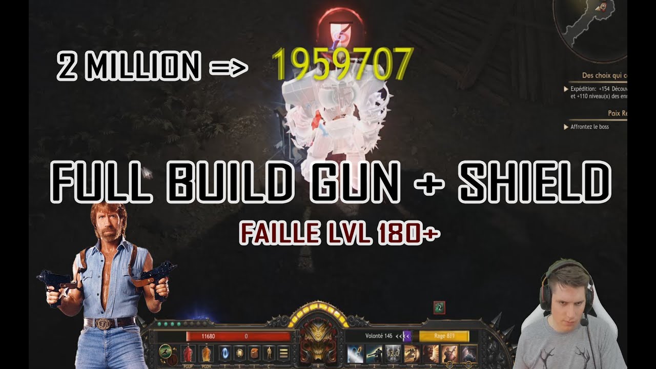 MON VRAI BUILD - GUN/SHIELD - FAILLE 180+ - ULTRA FORT