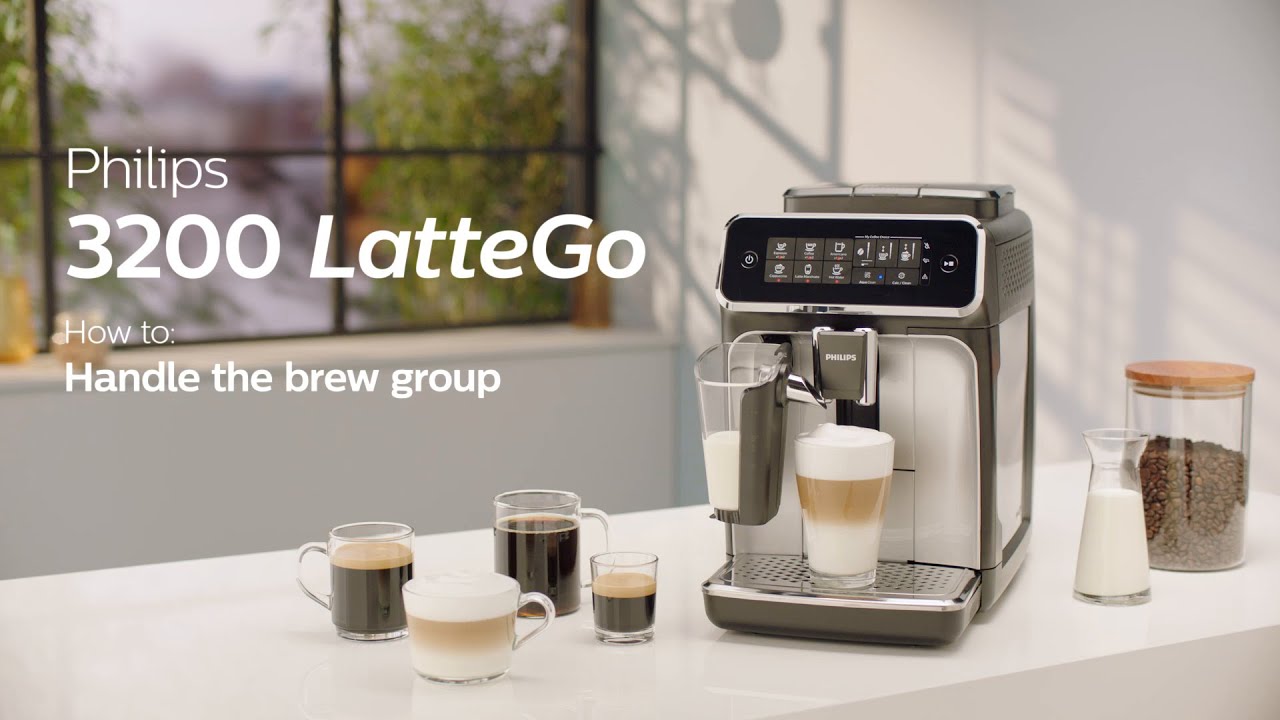 Philips Series 3200 LatteGo EP3246/70 Automatic Coffee Machine - How to Handle the Brew group
