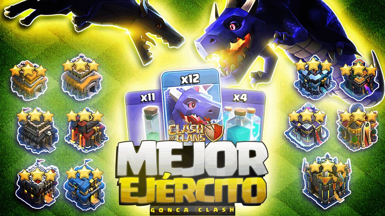 ¡El MEJOR EJÉRCITO de Clash of Clans para TODOS los AYUNTAMIENTOS! (De TH7 a TH17) 🔥 FÁCIL y ROTO