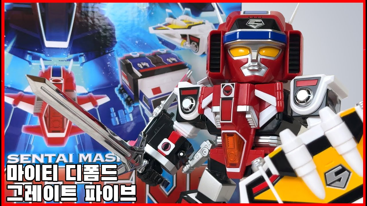 [마이티 디폼드]  그레이트 파이브 리뷰, 합체! 파이브 크로스! - [Mighty deformed] Great five review