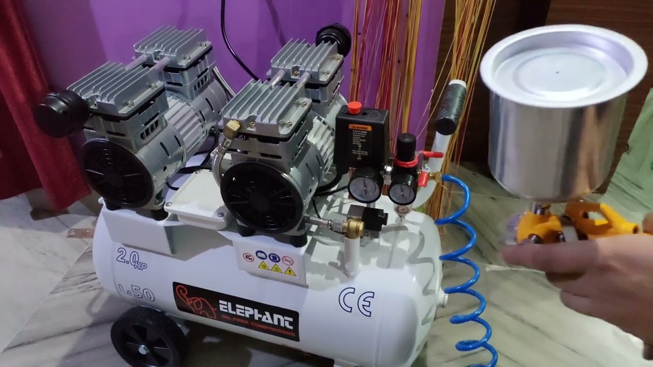 elephant air compressor 50 litres,2HP/ spray painting