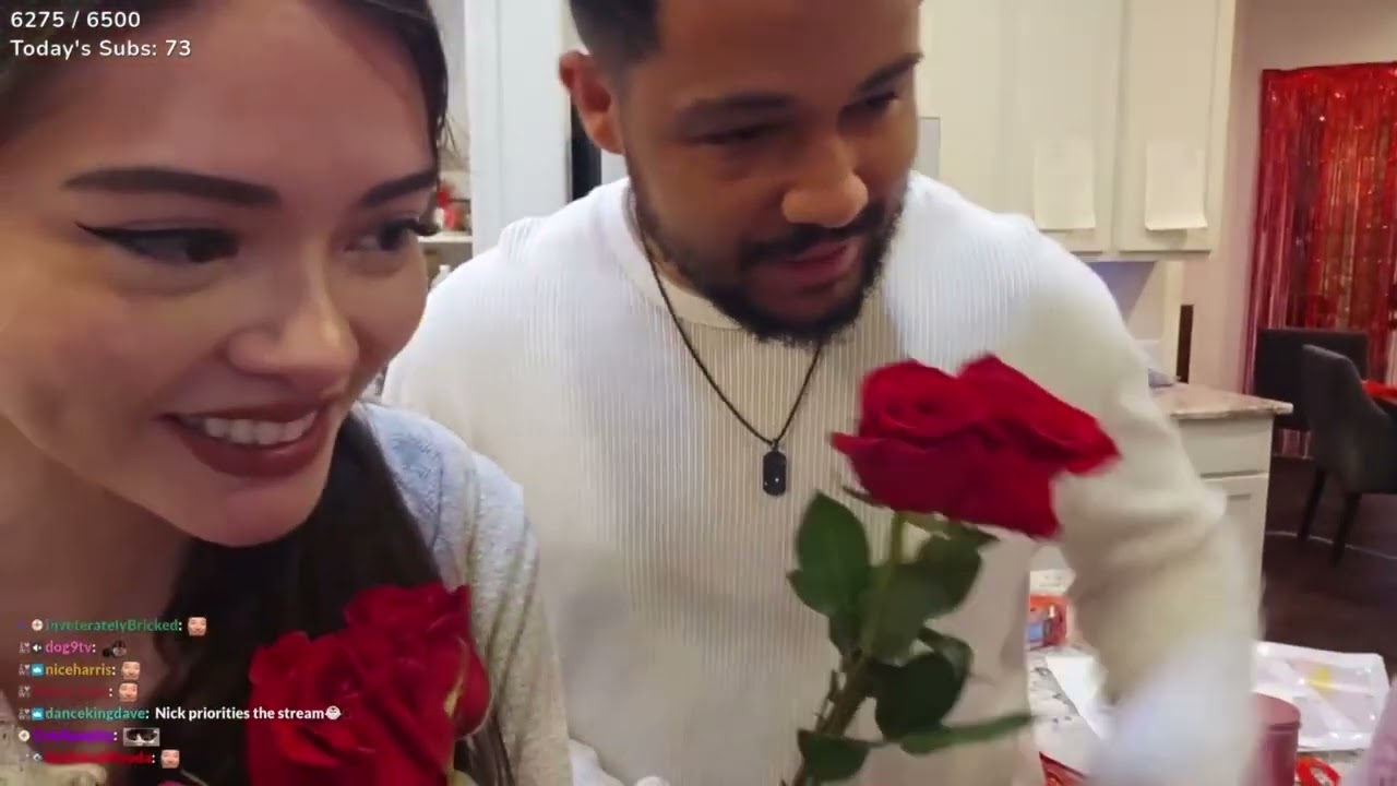ExtraEmily visits Nick & Katchii for valentine's day