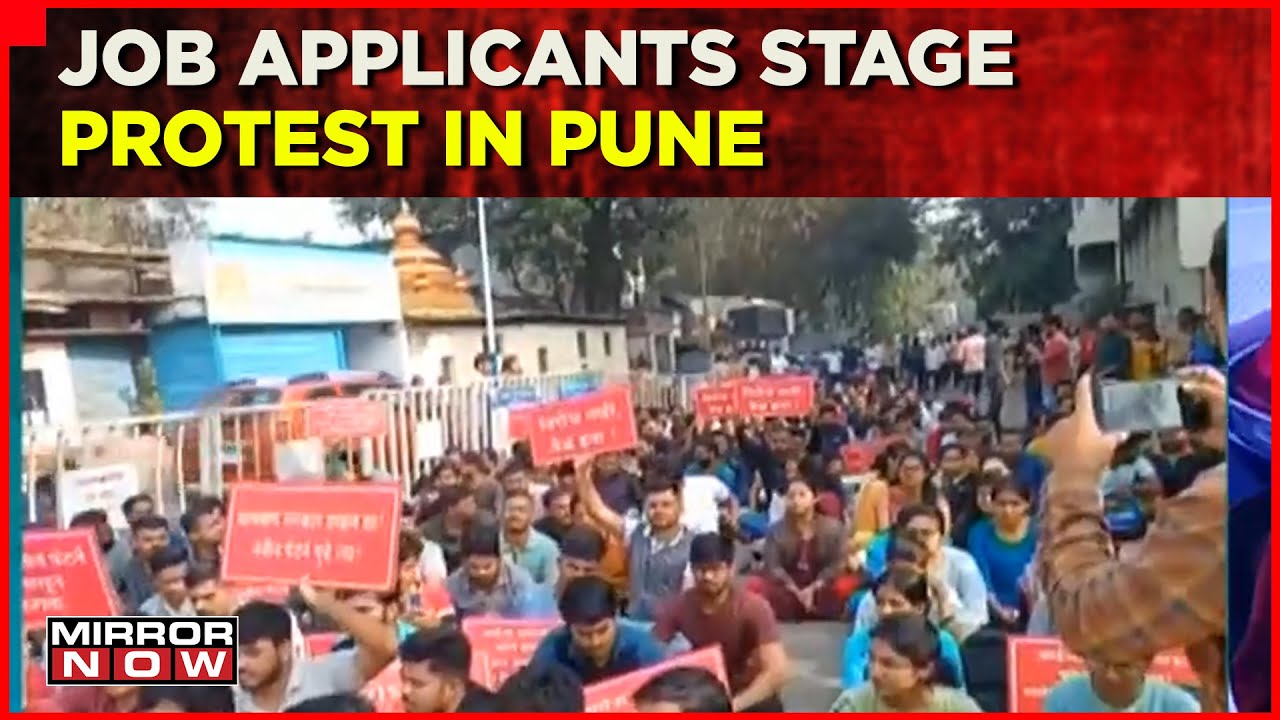 Applicants Of MPSC Stage Protest In Pune Against Implementation Of New Examination Pattern